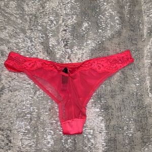 Hot Coral thong panty